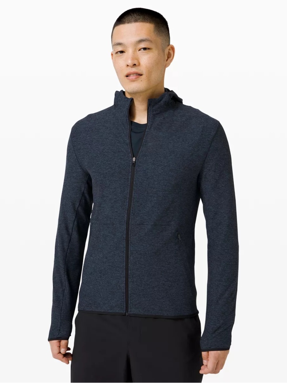 Lululemon men surge warm full zip in size large in heathered navy